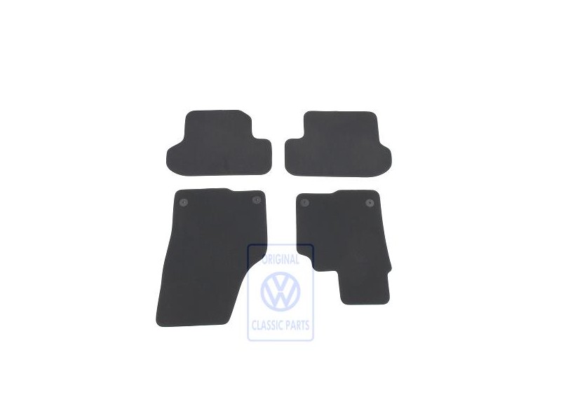 Γνήσιο VW 1 Σετ Πατάκια Titan Μαύρο/Artgrey - 5C2863011D ISR