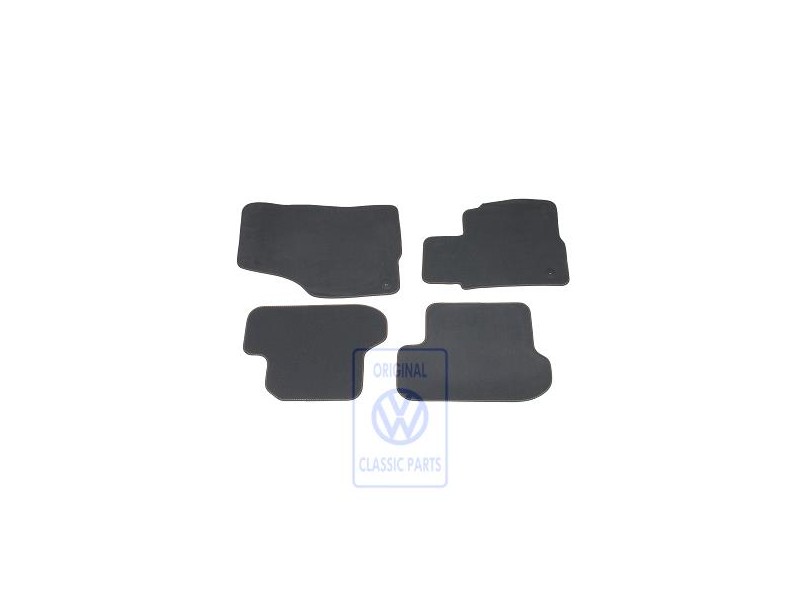 Γνήσιο VW 1 Σετ Πατάκια Πλατίνα/Γκρι Flanell - 5C2863011D KXX
