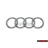Γνήσιο Audi Δαχτυλίδια Οπίσθιο Σήμα Έμβλημα Χρωμέ - 4B9853742 2ZZ