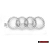 Γνήσιο Audi Δαχτυλίδια Εμπρόσθιο Σήμα Έμβλημα Μάσκας Χρωμέ - 8D0853605