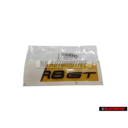Γνήσιο Audi R8 GT Οπίσθιο Σήμα Έμβλημα Μάυρο Κόκκινο - 4S0853741 T94