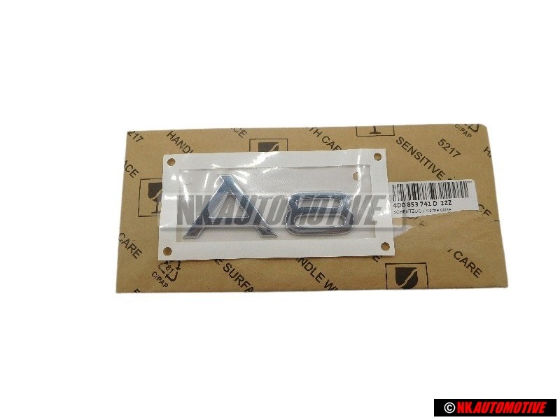 Γνήσιο Audi A8 Οπίσθιο Σήμα Έμβλημα Χρωμέ - 4D0853741D 2ZZ