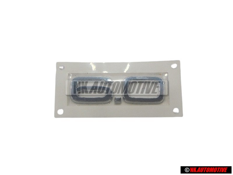 Γνήσιο Audi 6.0 Οπίσθιο Σήμα Έμβλημα Χρωμέ - 4D0853743F 2ZZ
