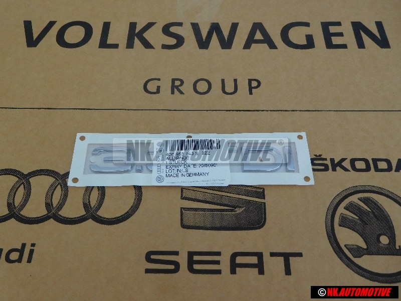 Γνήσιο Audi 3.3 TDI Οπίσθιο Σήμα Έμβλημα Χρωμέ - 4D0853743S 2ZZ