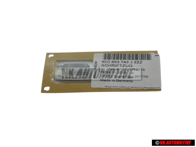 Γνήσιο Audi 3.0 Οπίσθιο Σήμα Έμβλημα Χρωμέ - 4E0853743J 2ZZ