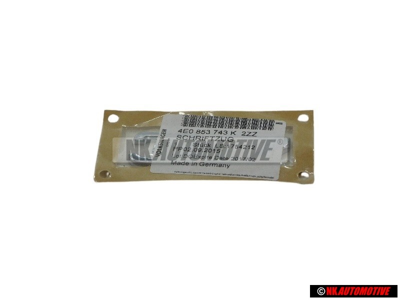 Γνήσιο Audi 3.7 Οπίσθιο Σήμα Έμβλημα Χρωμέ - 4E0853743K 2ZZ