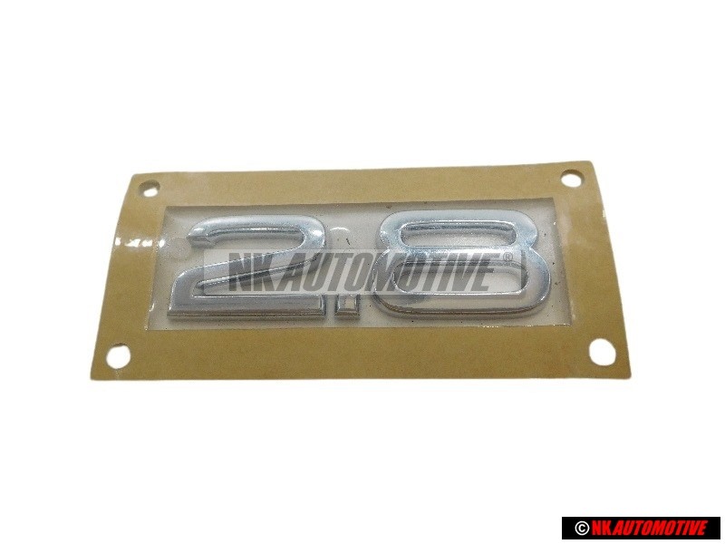 Γνήσιο Audi 2.8 Οπίσθιο Σήμα Έμβλημα Χρωμέ - 4E0853743AB2ZZ