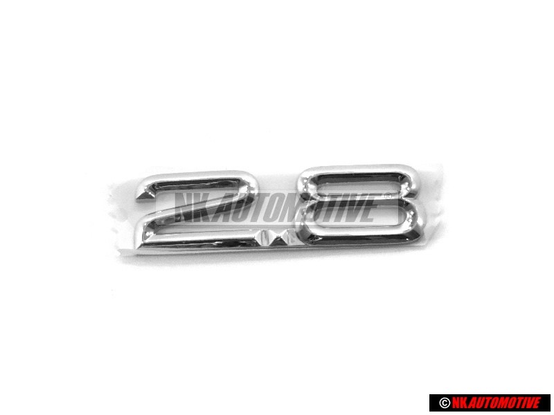 Γνήσιο Audi 2.8 Οπίσθιο Σήμα Έμβλημα Χρωμέ - 4A5853743M 2ZZ