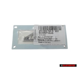 Γνήσιο Audi 4.2 Οπίσθιο Σήμα Έμβλημα Χρωμέ - 4F0853743D 2ZZ