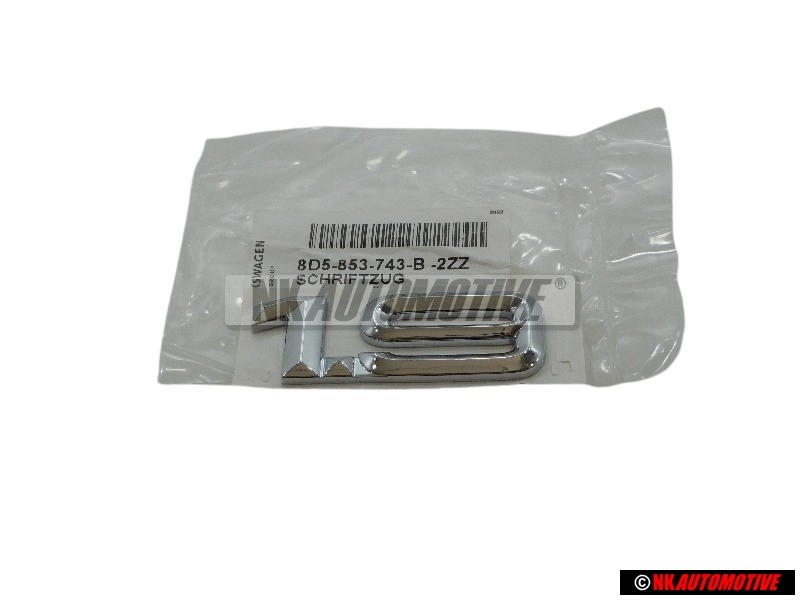 Γνήσιο Audi 1.9 Οπίσθιο Σήμα Έμβλημα Χρωμέ - 8D5853743B 2ZZ