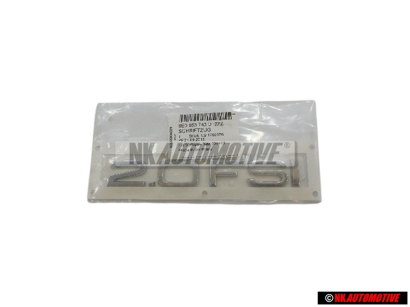 Γνήσιο Audi 2.0 FSI Οπίσθιο Σήμα Έμβλημα Χρωμέ - 8E0853743D 2ZZ