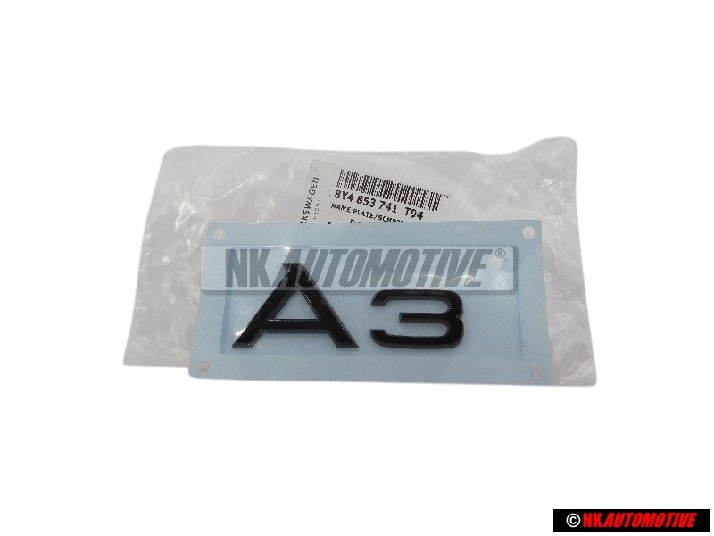 Γνήσιο Audi A3 Οπίσθιο Σήμα Έμβλημα Μάυρο - 8Y4853741 T94