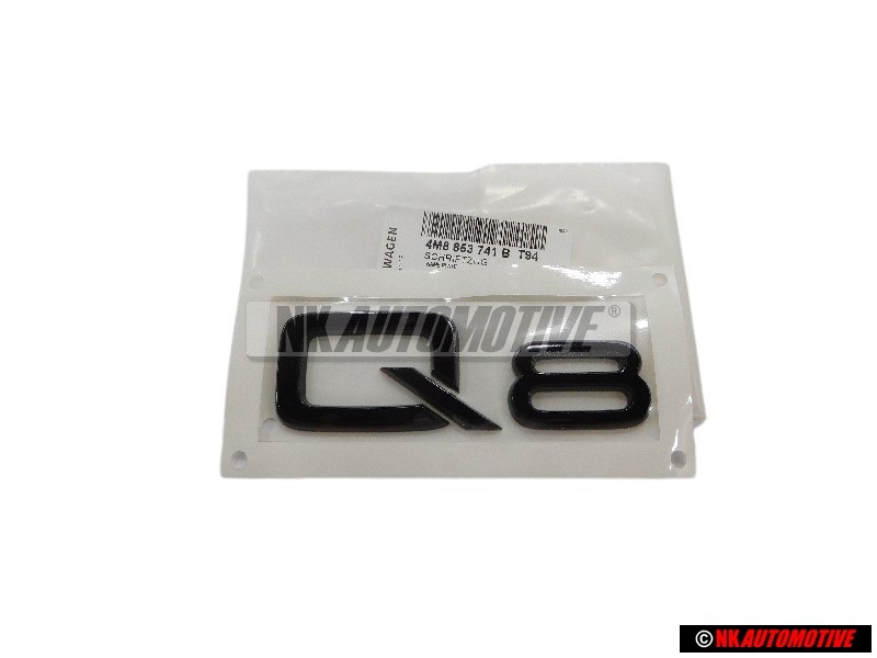 Γνήσιο Audi Q8 Οπίσθιο Σήμα Έμβλημα Μάυρο - 4M8853741B T94