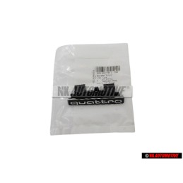 Γνήσιο Audi QUATTRO Εμπρόσθιο Σήμα Έμβλημα Μάσκας Μάυρο Χρωμέ - 8R0853736E T94