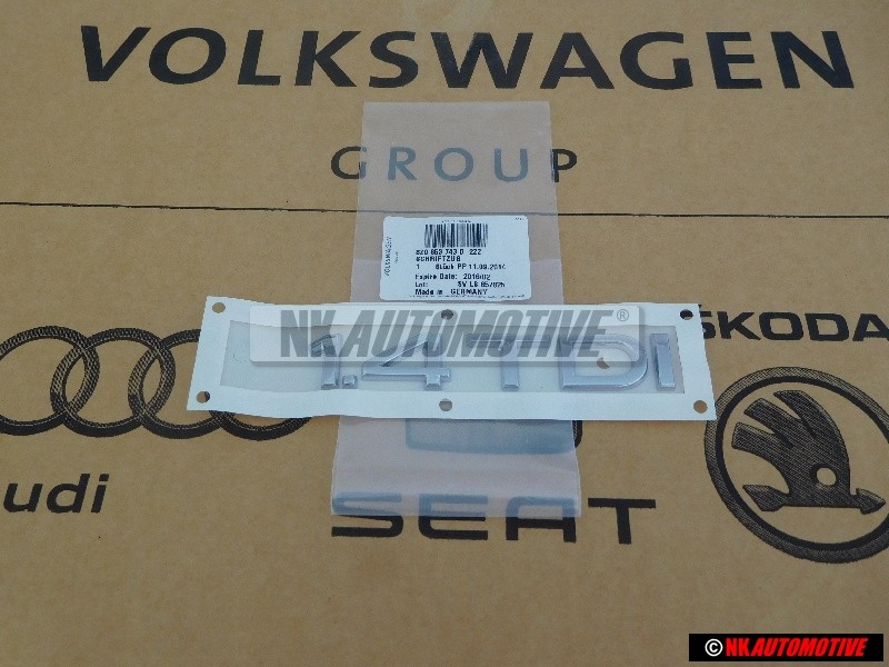 Γνήσιο Audi 1.4 TDI Οπίσθιο Σήμα Έμβλημα Χρωμέ - 8Z0853743D 2ZZ