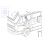 Γνήσιο VW Στεγανοποίηση Για Τζάμι Πόρτας Σταθερό - 251837625