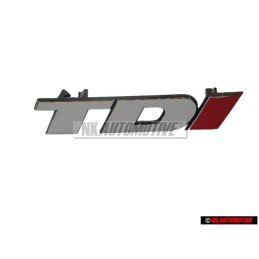 Γνήσιο VW TDI Εμπρόσθιο Σήμα Έμβλημα Μάσκας Χρωμέ Κόκκινο - 2D0853679B EQW