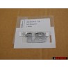 Γνήσιο VW 1.8 Οπίσθιο Σήμα Έμβλημα Χρωμέ - 3B0853675 739