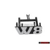 Γνήσιο VW W8 Εμπρόσθιο Σήμα Έμβλημα Μάσκας Χρωμέ - 3B0853679A PWV