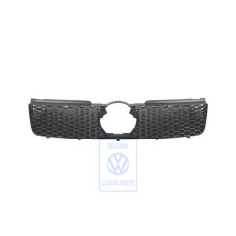 Γνήσιο VW Μάσκα Ψυγείου Σατινέ Μαύρο - 6E0853653A 01C
