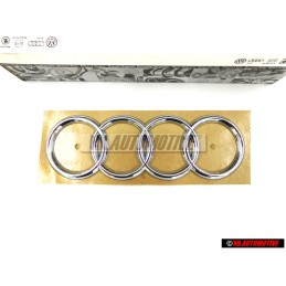 Γνήσιο Audi Δαχτυλίδια Οπίσθιο Σήμα Έμβλημα Χρωμέ - 441853742 2ZZ