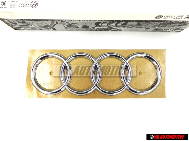 Γνήσιο Audi Δαχτυλίδια Οπίσθιο Σήμα Έμβλημα Χρωμέ - 441853742 2ZZ