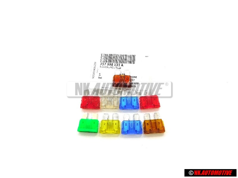 Γνήσιο VW 1 Σετ Πλακέ Ασφάλειες - 357998131A