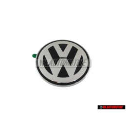 Γνήσιο VW Οπίσθιο Σήμα Έμβλημα Μάυρο Χρωμέ - 1C0853630K WV9