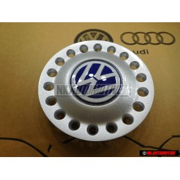 Γνήσιο VW Διακοσμητικό Καπάκι Τροχού Ασημί Brillant/Μπλε/Λευκό - 1C0601149D GTT