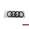 Γνήσιο Audi Δαχτυλίδια Εμπρόσθιο Σήμα Έμβλημα Μάσκας Μάυρο - 4H0853605C T94
