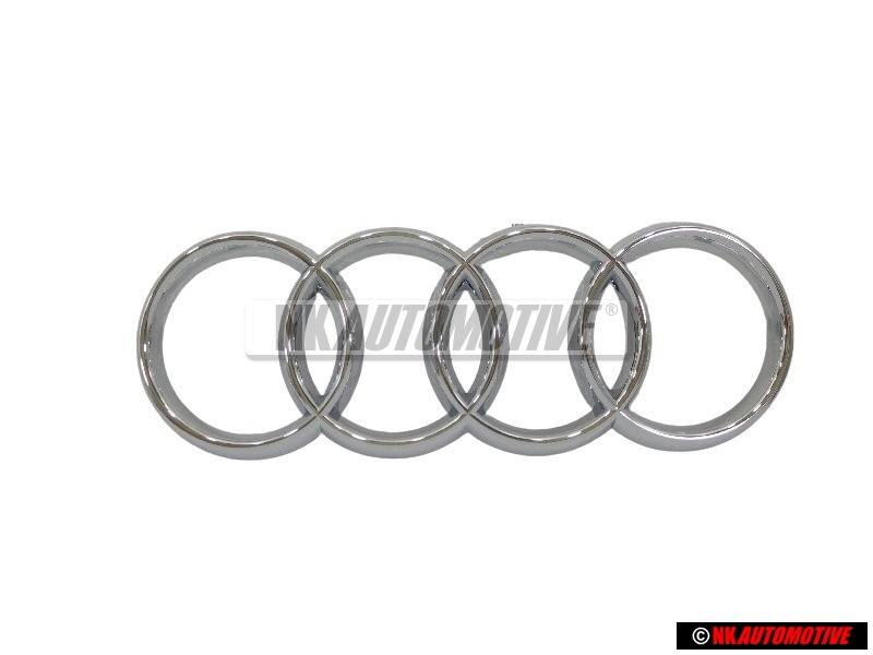 Γνήσιο Audi Δαχτυλίδια Εμπρόσθιο Σήμα Έμβλημα Μάσκας Χρωμέ - 8P0853605