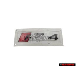 Γνήσιο Audi RS4 Οπίσθιο Σήμα Έμβλημα Μάυρο Κόκκινο - 8W9853740 T94