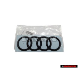 Γνήσιο Audi Δαχτυλίδια Οπίσθιο Σήμα Έμβλημα Μάυρο - 8W6853742A T94