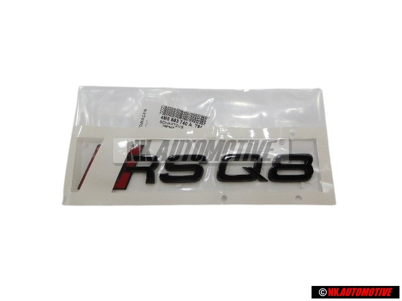 Γνήσιο Audi RSQ8 Οπίσθιο Σήμα Έμβλημα Μάυρο Κόκκινο - 4M8853740A T94