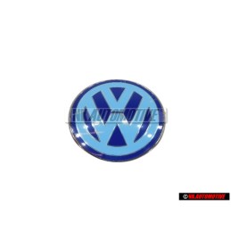 Γνήσιο VW Εμπρόσθιο Σήμα Έμβλημα Καπό Μπλέ Άσπρο - 1C0853617