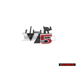 Γνήσιο VW V5 Εμπρόσθιο Σήμα Έμβλημα Μάσκας Χρωμέ Κόκκινο - 1J6853679F