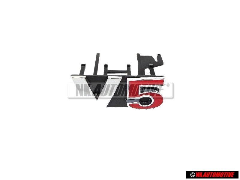 Γνήσιο VW V5 Εμπρόσθιο Σήμα Έμβλημα Μάσκας Χρωμέ Κόκκινο - 1J6853679F