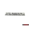 Γνήσιο VW Πινακίδα 'Unleaded' Fuel Only / Uniquement - 176000258A