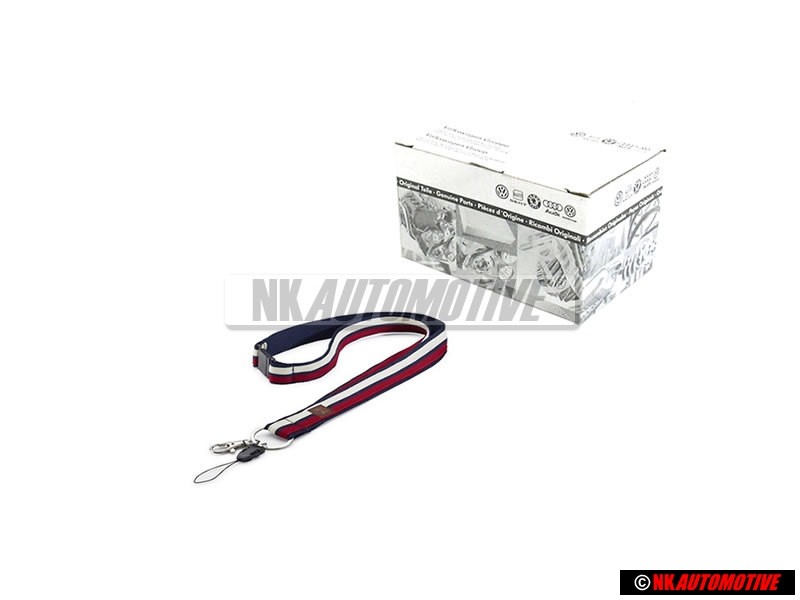 Γνήσιο VW Λουρί Κλειδιών Σκούρο Καφέ - 000087610T 530