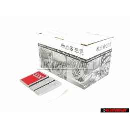 Γνήσιο Audi S6 Οπίσθιο Σήμα Έμβλημα Μάσκας Χρωμέ Κόκκινο - 4A9853735B 2ZZ