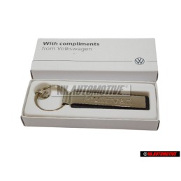 Γνήσιο VW Μπρελόκ Κλειδιού Ασημί/Μαύρο - 000087010AAYPN
