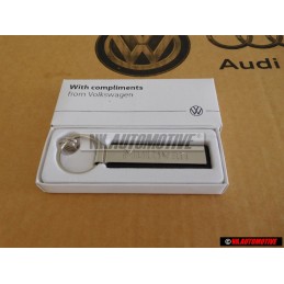 Γνήσιο VW Μπρελόκ Κλειδιού Ασημί/Μαύρο - 000087010AAYPN