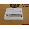 Γνήσιο VW Μπρελόκ Κλειδιού Ασημί/Μαύρο - 000087010AAYPN