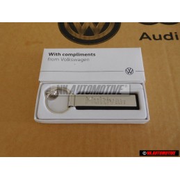 Γνήσιο VW Μπρελόκ Κλειδιού Ασημί/Μαύρο - 000087010AAYPN
