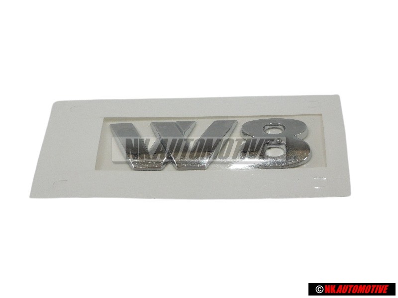 Γνήσιο VW W8 Οπίσθιο Σήμα Έμβλημα Χρωμέ - 3B0853675R 739