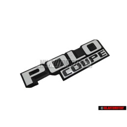 Γνήσιο VW POLO COUPE Οπίσθιο Σήμα Έμβλημα Μάυρο Άσπρο - 871853687 QK6
