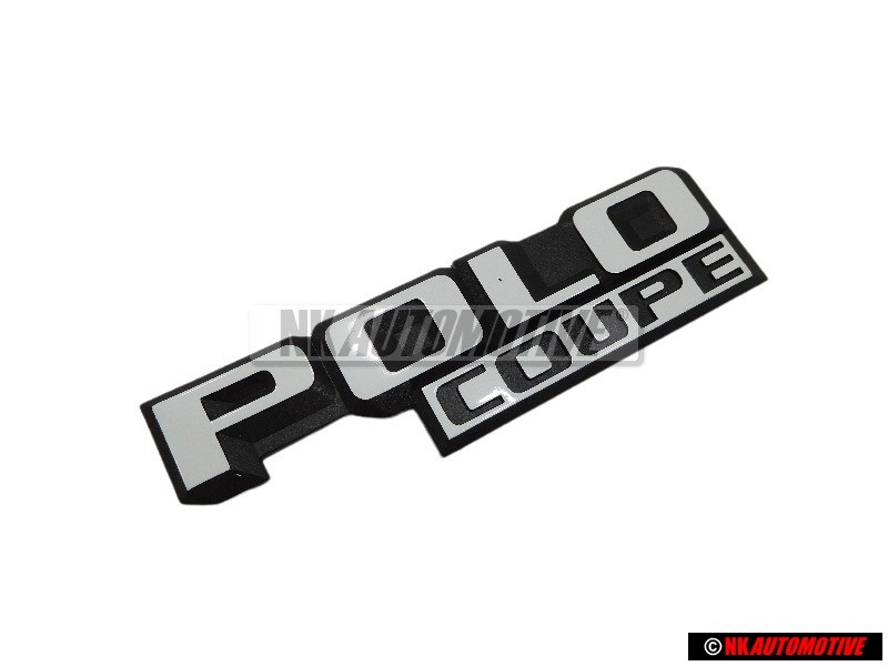 Γνήσιο VW POLO COUPE Οπίσθιο Σήμα Έμβλημα Μάυρο Άσπρο - 871853687 QK6