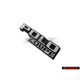 Γνήσιο VW POLO COUPE Οπίσθιο Σήμα Έμβλημα Μάυρο Άσπρο - 871853687 QK6
