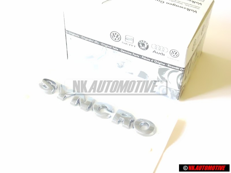 Γνήσιο VW SYNCRO Οπίσθιο Σήμα Έμβλημα Χρωμέ - 3B0853675F 739