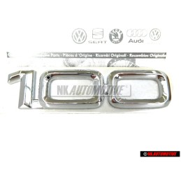 Γνήσιο Audi 100 Οπίσθιο Σήμα Έμβλημα Χρωμέ - 4A9853741 2ZZ